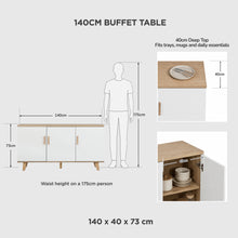Load image into Gallery viewer, 23152-alton-sideboard-buffet-table-natural-white-2606182