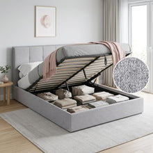 Load image into Gallery viewer, Calma Queen Gas Lift Bed Frame - Light Grey