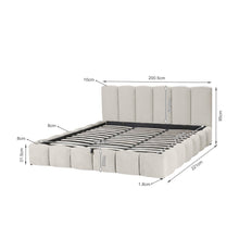 Load image into Gallery viewer, Modu Super King Gas Lift Bed Frame - Beige