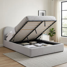 Load image into Gallery viewer, Miora Queen Gas Lift Bed Frame - Light Grey