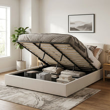 Load image into Gallery viewer, Sorell Super King Gas Lift Bed Frame - Beige