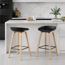 Load image into Gallery viewer, Kai Metal Bar Stool 75cm - Set of 2 - Black