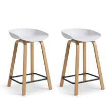 Load image into Gallery viewer, Kai Metal Bar Stool 65cm - Set of 2 - White