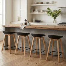 Load image into Gallery viewer, Kai Metal Bar Stool 65cm - Set of 4 - Black