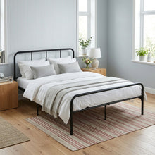 Load image into Gallery viewer, Bolt Double Metal Bed Frame - Black