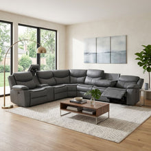 Load image into Gallery viewer, Mandan Electric Recliner Corner Sofa - Grey
