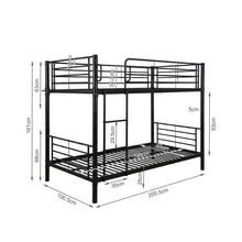 Load image into Gallery viewer, Graid Single Metal Bunk Bed Frame - Black