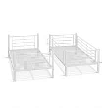 Load image into Gallery viewer, Graid Single Metal Bunk Bed Frame - White