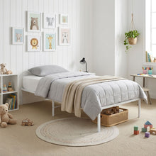 Load image into Gallery viewer, Lite Single Metal Bed Frame - White