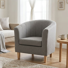 Load image into Gallery viewer, Ash Linen Armchair - Light Grey