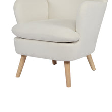 Load image into Gallery viewer, Puff Velvet Armchair - White