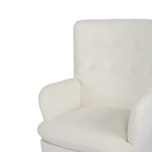 Load image into Gallery viewer, Puff Velvet Armchair - White