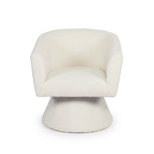 Load image into Gallery viewer, lt11099-hug-boucle-swivel-armchair-white-2606253