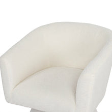 Load image into Gallery viewer, lt11099-hug-boucle-swivel-armchair-white-2606256