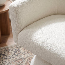 Load image into Gallery viewer, lt11099-hug-boucle-swivel-armchair-white-26062514