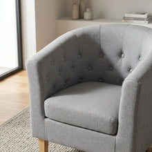 Load image into Gallery viewer, Pebble Linen Armchair - Light Grey