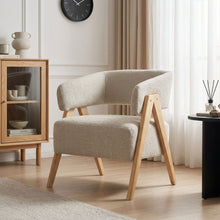 Load image into Gallery viewer, Bark Chenille Armchair - Khaki