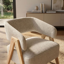 Load image into Gallery viewer, Bark Chenille Armchair - Khaki