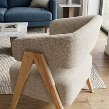 Load image into Gallery viewer, Bark Chenille Armchair - Khaki