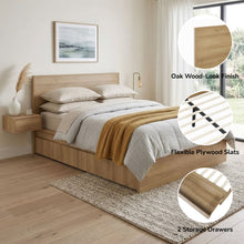 Load image into Gallery viewer, 22584-harris-queen-bed-frame-with-storage-oak-2606265