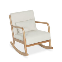 Load image into Gallery viewer, Taru Velvet Rocking Armchair - Beige
