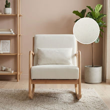 Load image into Gallery viewer, Taru Velvet Rocking Armchair - Beige