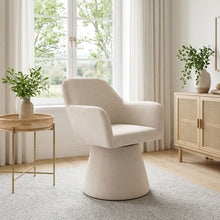 Load image into Gallery viewer, Nilo Swivel Barrel Armchair - Beige