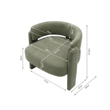 Load image into Gallery viewer, Eno Velvet Armchair - Green