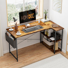 Load image into Gallery viewer, Omar Computer Corner Desk - Rustic Brown
