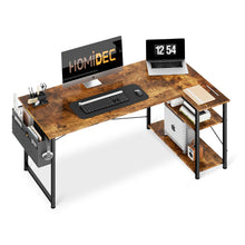 Load image into Gallery viewer, Omar Computer Corner Desk - Rustic Brown