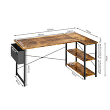 Load image into Gallery viewer, Omar Computer Corner Desk - Rustic Brown