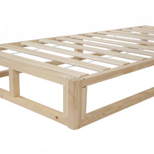Load image into Gallery viewer, Loom King Single Wooden Bed Frame - Natural