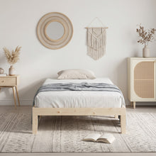 Load image into Gallery viewer, Miro King Single Wooden Bed Frame - Natural