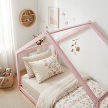 Load image into Gallery viewer, Homi Single Wooden Bed Frame - Pink