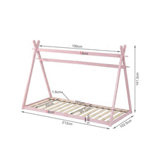 Load image into Gallery viewer, Harbor Single Wooden Bed Frame - Pink