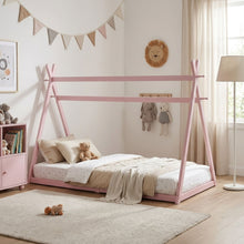 Load image into Gallery viewer, Harbor Single Wooden Bed Frame - Pink