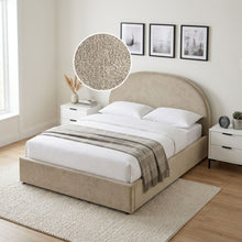 Load image into Gallery viewer, Isabella Queen Gas Lift Bed Frame - Light Taupe
