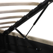Load image into Gallery viewer, Isabella Queen Gas Lift Bed Frame - Light Taupe