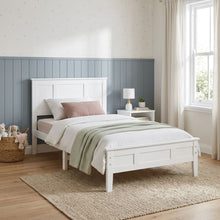 Load image into Gallery viewer, Flexa King Single Wooden Bed Frame - White