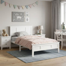 Load image into Gallery viewer, Flexa King Single Wooden Bed Frame - White