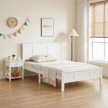 Load image into Gallery viewer, Flexa King Single Wooden Bed Frame - White