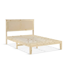 Load image into Gallery viewer, Tropi Double Wooden Bed Frame - Natural