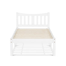 Load image into Gallery viewer, Capra Single Wooden Bed Frame - White