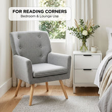 Load image into Gallery viewer, Lina Armchair - Light Grey