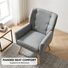 Load image into Gallery viewer, Lina Armchair - Light Grey
