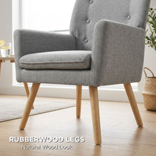 Load image into Gallery viewer, Lina Armchair - Light Grey