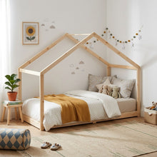 Load image into Gallery viewer, Homi Single Wooden Bed Frame - Natural