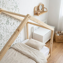 Load image into Gallery viewer, Homi Single Wooden Bed Frame - Natural
