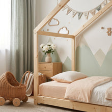 Load image into Gallery viewer, Homi Single Wooden Bed Frame - Natural