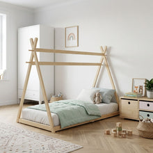 Load image into Gallery viewer, Harbor Single Wooden Bed Frame - Natural